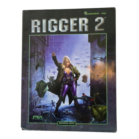Rigger 2 Shadowrun Jonathan Szeto FASA Book Vintage 1997 Game Strategy Guide - Picture 1 of 5